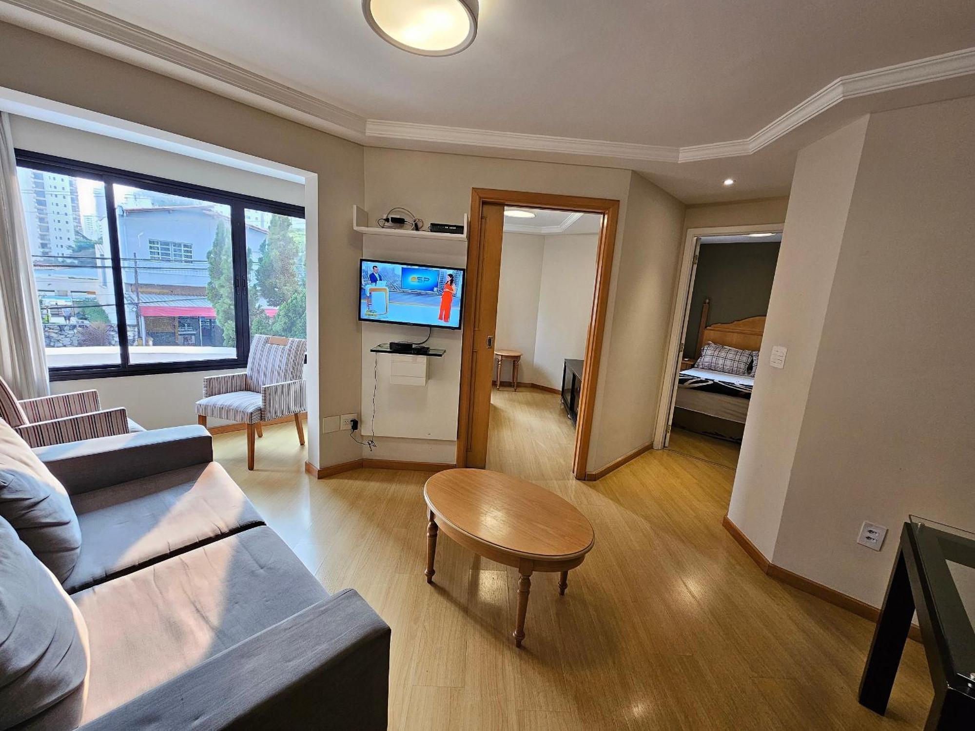 Flat Apart-Hotel Com Dois Quartos E Dois Banheiros São Paulo Exteriör bild