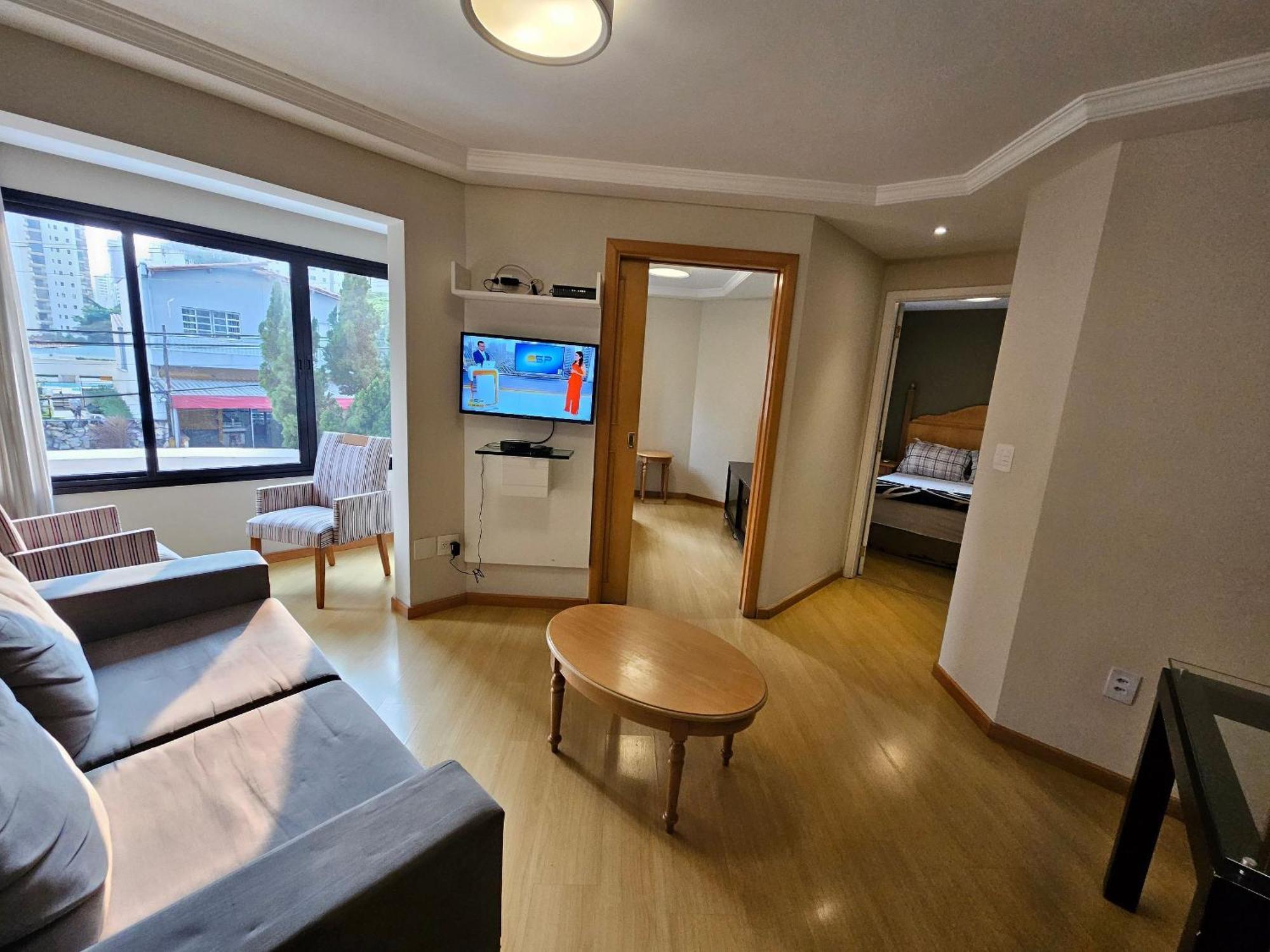 Flat Apart-Hotel Com Dois Quartos E Dois Banheiros São Paulo Exteriör bild